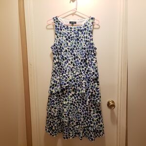 Lauren Ralph Lauren size 12 blue and green floral dress